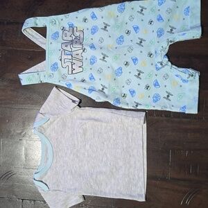 Star Wars Baby Outfit Set - Gray and Blue
